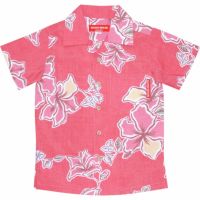 かりゆしウェア平置き画像（レッド）