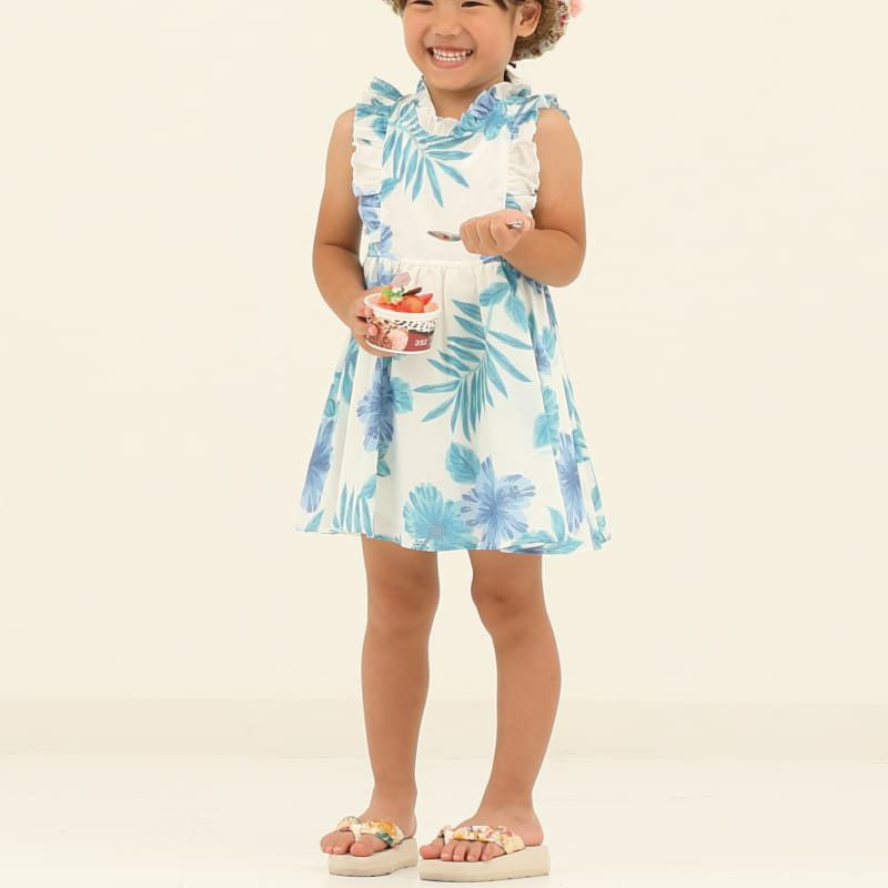 かりゆしウェア平置き画像（かりゆしウェア平置き画像（かりゆしウェア平置き画像（オフかりゆしウェア平置き画像（ブルー））））