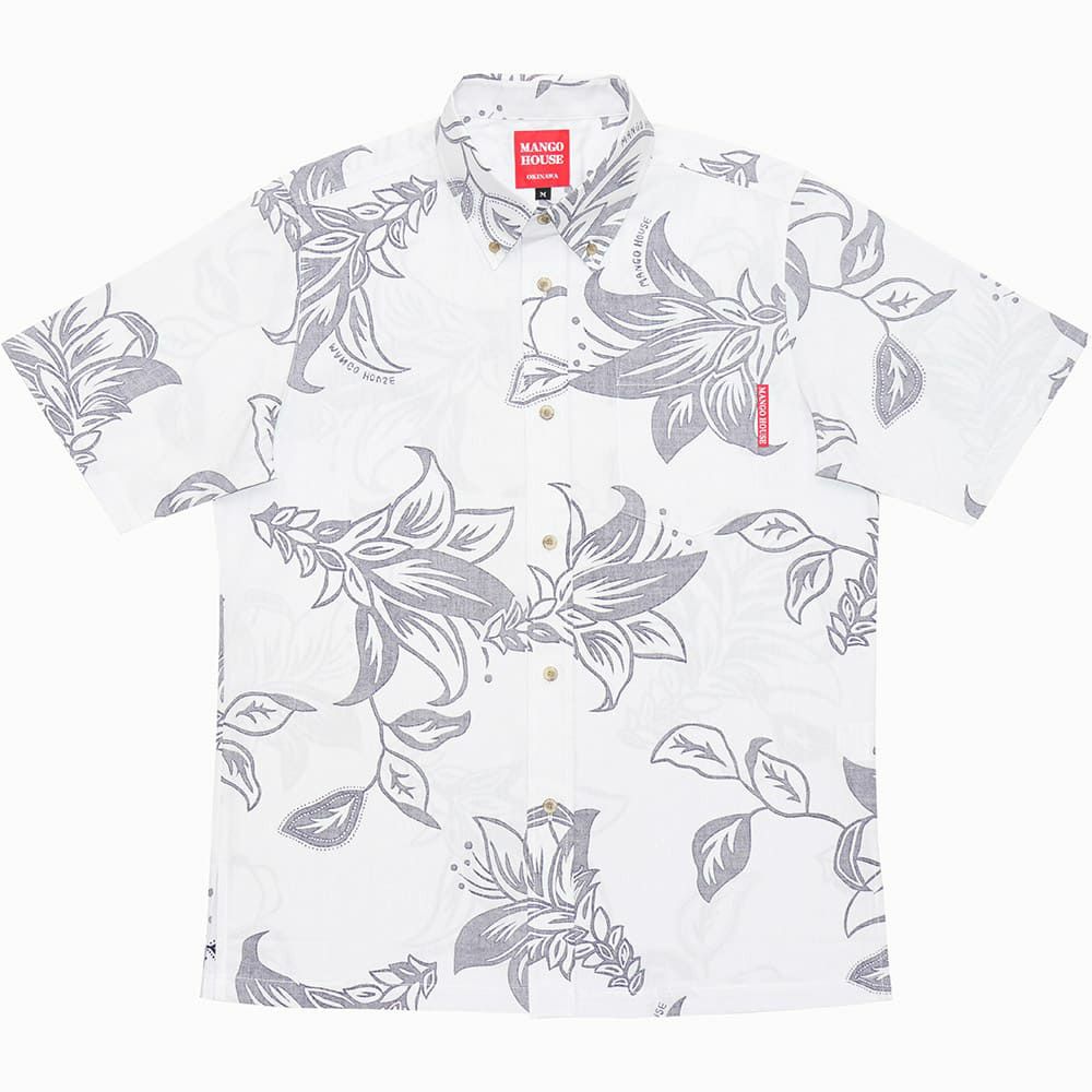 かりゆしウェア平置き画像（アイボリー）