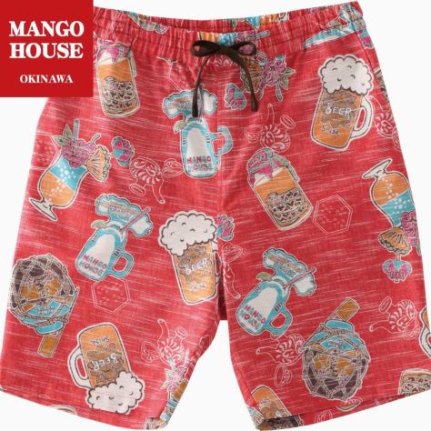 ハーフパンツ　南国ビアガーデン　メンズ