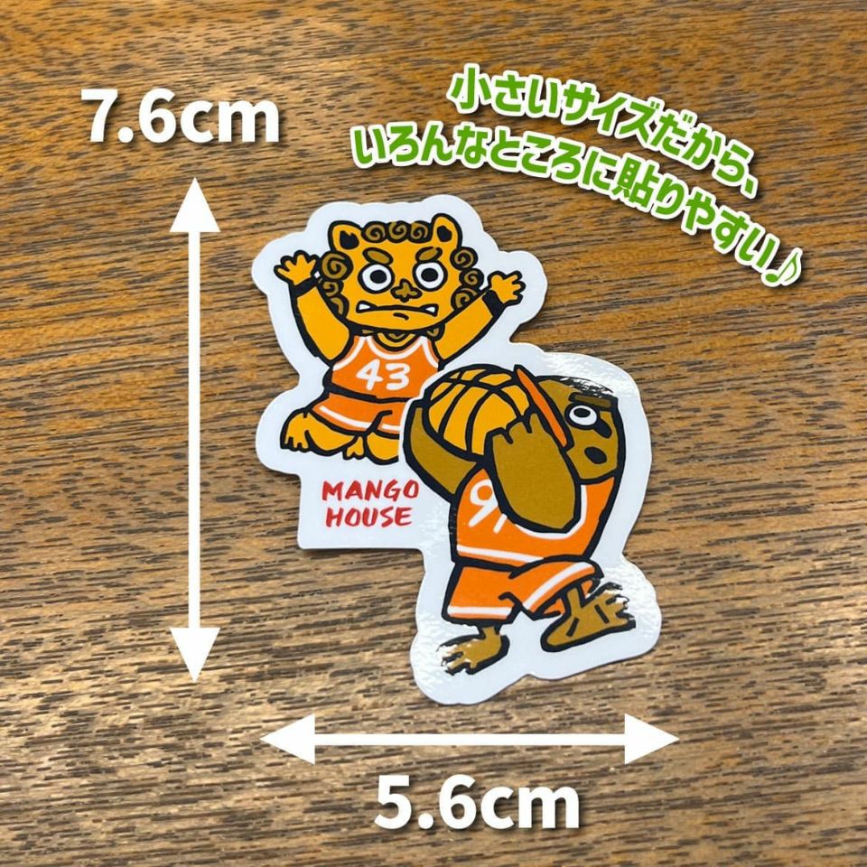 シーサークイナバスケ・ミニステッカー