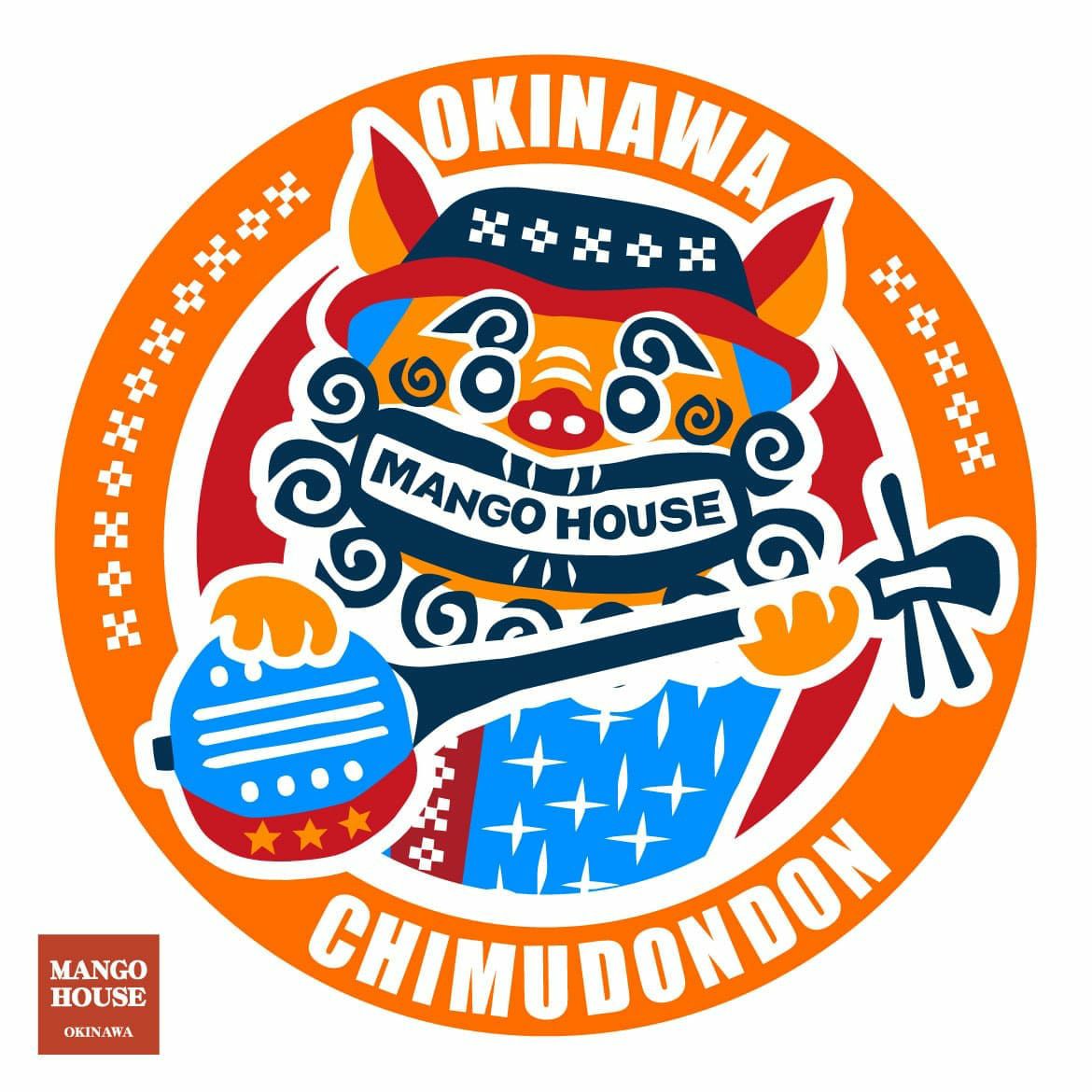沖縄アロハシャツ　メンズ　かりゆしウェア　キャンピングシーサーサー三線