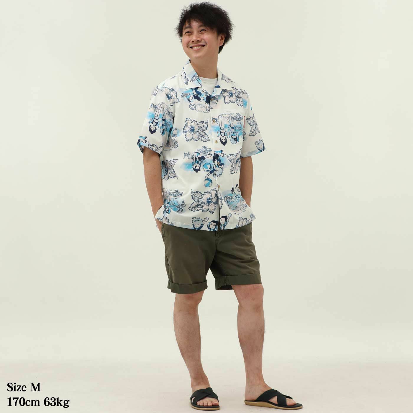 かりゆしウェアモデル着用画像