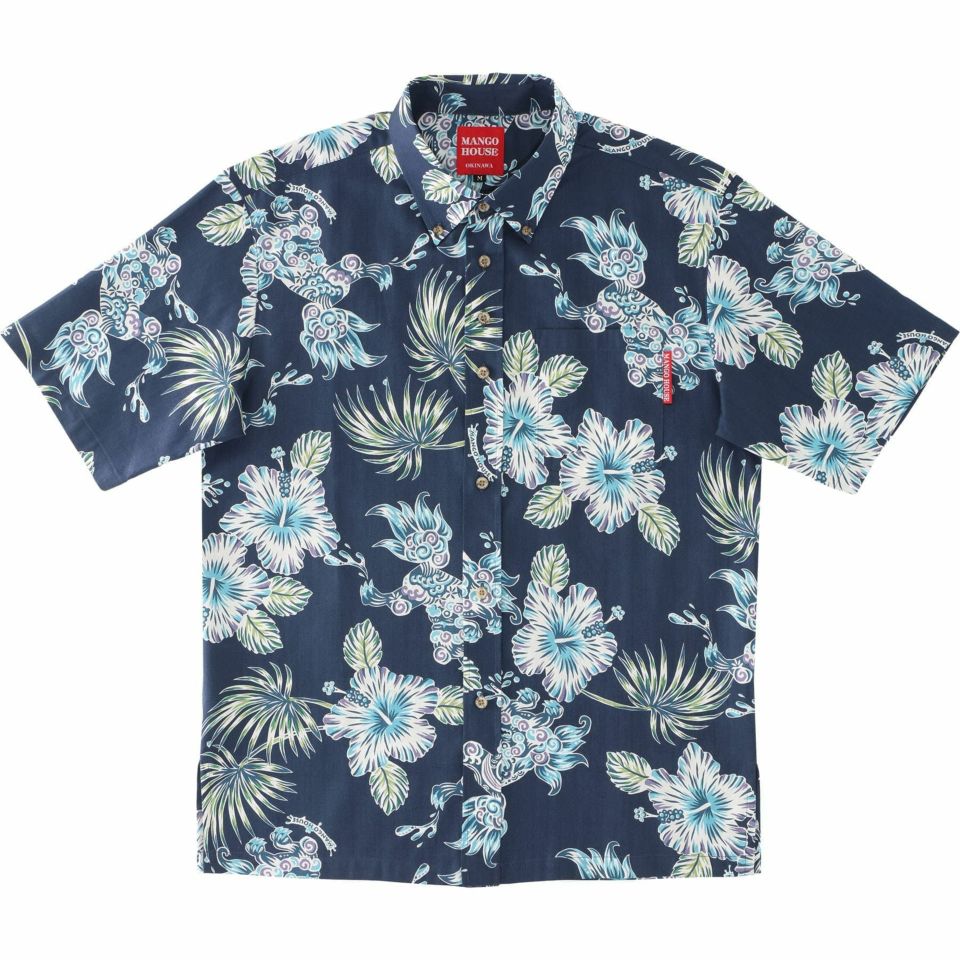 かりゆしウェア　サムネイル画像　ネイビー